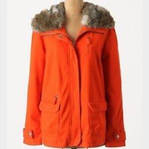 Anthropologie orange jacket